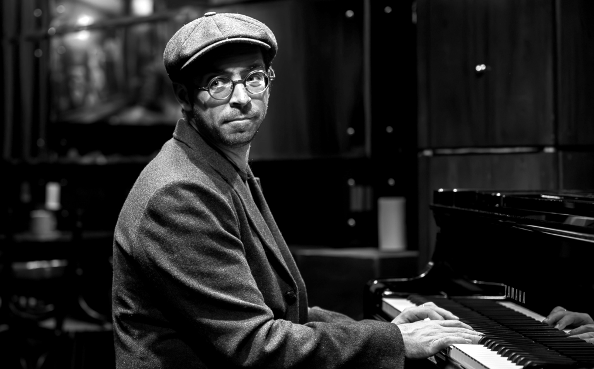 Aaron parks at the piano
